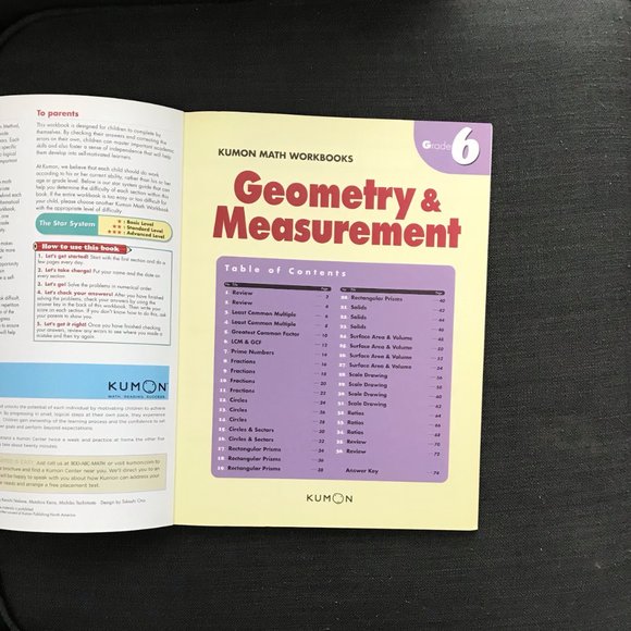 Math Practice Books - Houghton Mifflin Harcourt  Grade 7,  Kumon Grade 6 - Picture 9 of 9